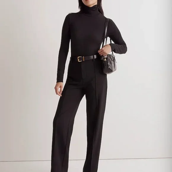Madewell Turtleneck Bodysuit True Black - Picture 2 of 7